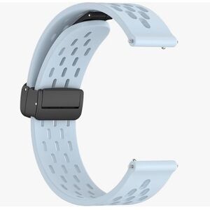 Samsung Galaxy Watch 6/6 Classic Band Silicone, 20mm Soft Sport Wristband Metal